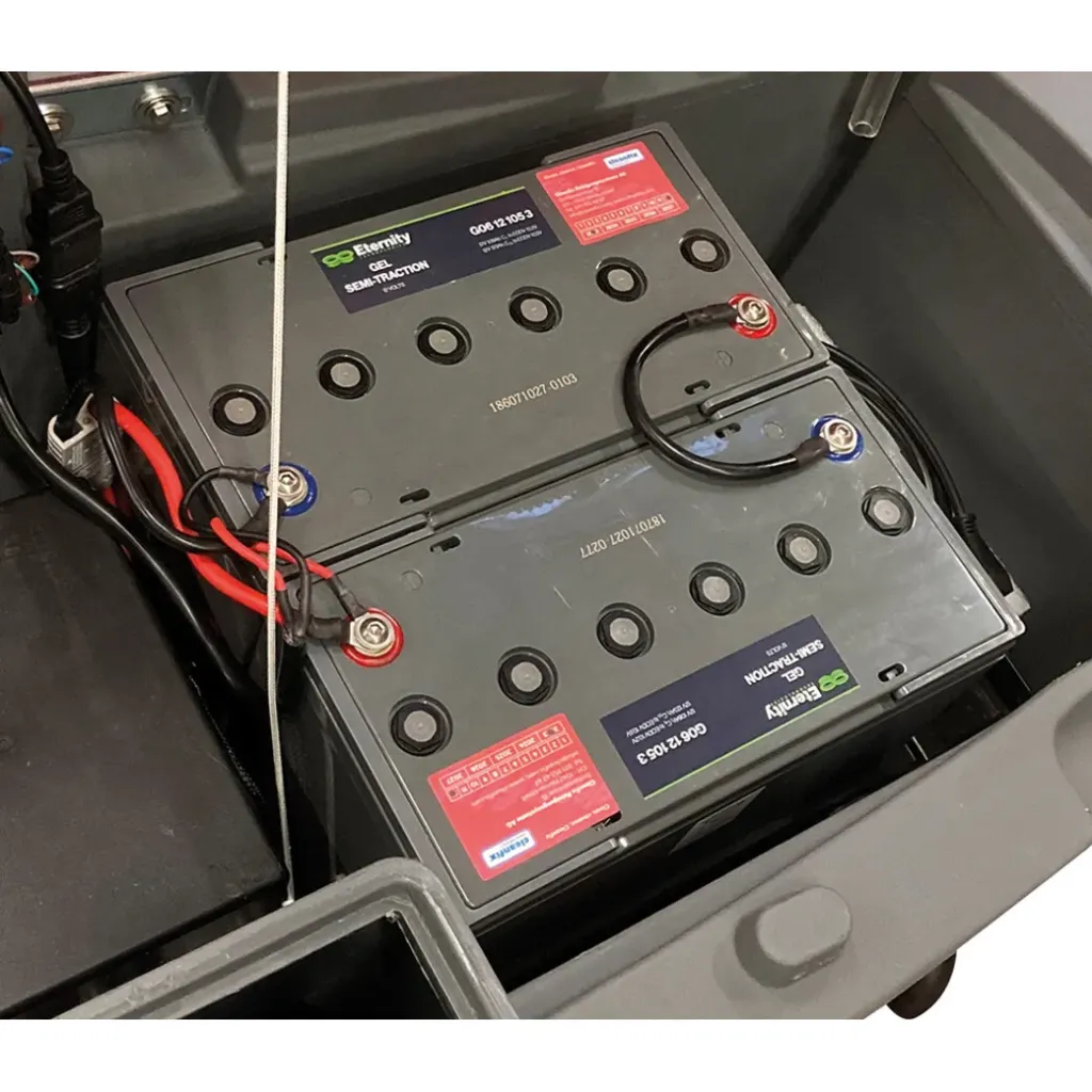 2 batteries gel à 12V/105Ah (câble de connection inclus) RA 565