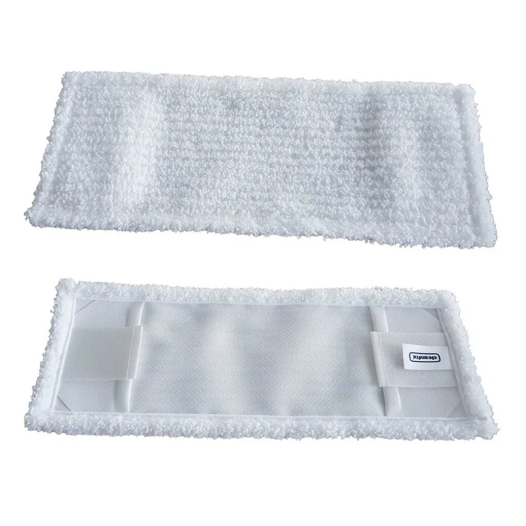 Mop microfibre plate avec poches et languettes, 45cm