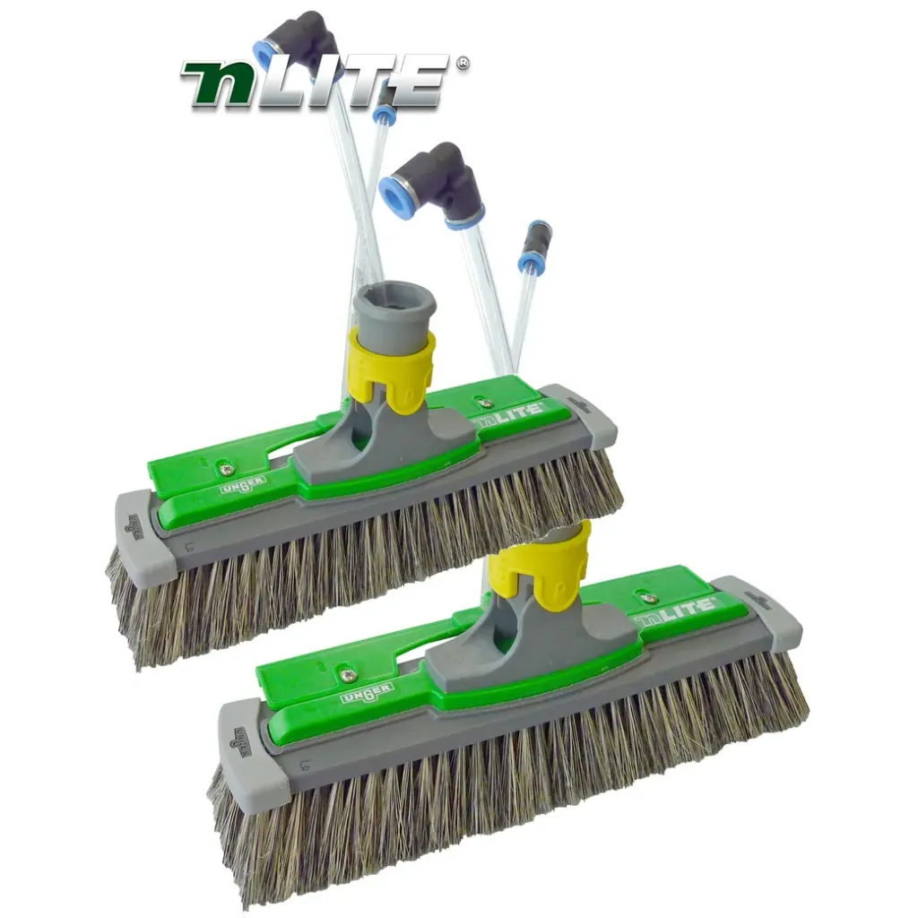 [905.184] Unger - nLite brosse hybride, poils naturels 28cm