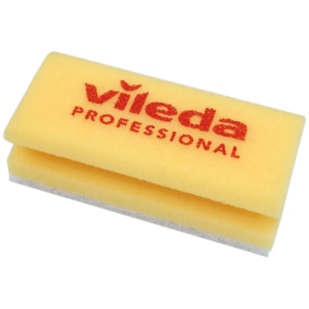 Eponge Vileda jaune avec pad blanc (10 pièces)