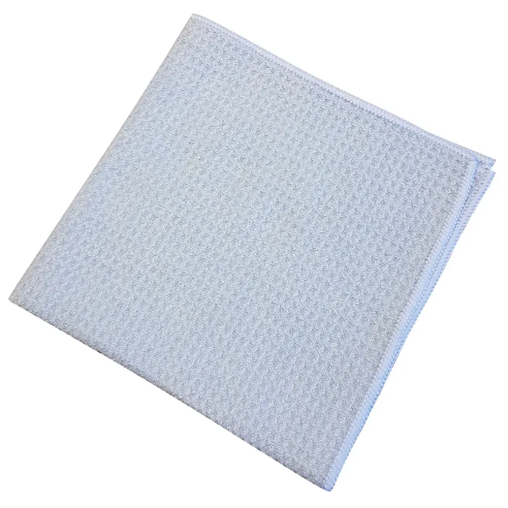 [810.126.10] Chiffons en nid-d'abeilles microfibre bleu (10 pièces)