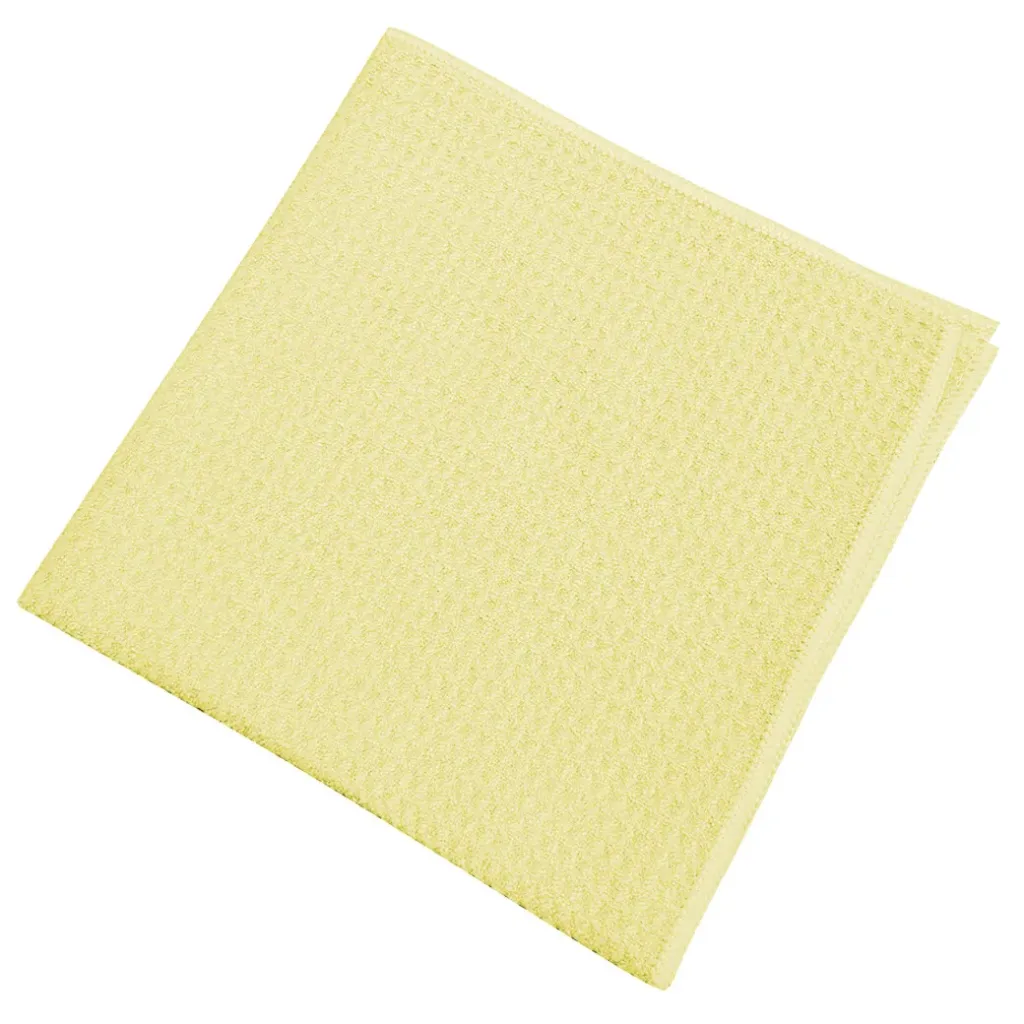 [810.131.10] Chiffons en nid-d'abeilles microfibre jaune (10 pièces)