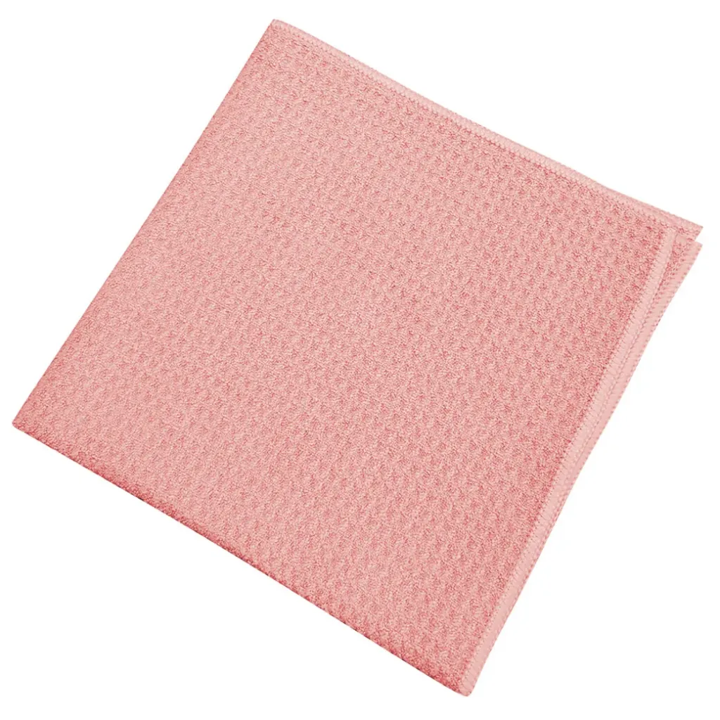 [810.130.10] Chiffons en nid-d'abeilles microfibre rose (10 pièces)