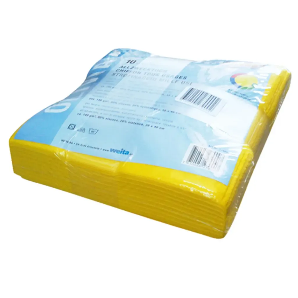 Chiffons multiusage jaune (10 pièces)