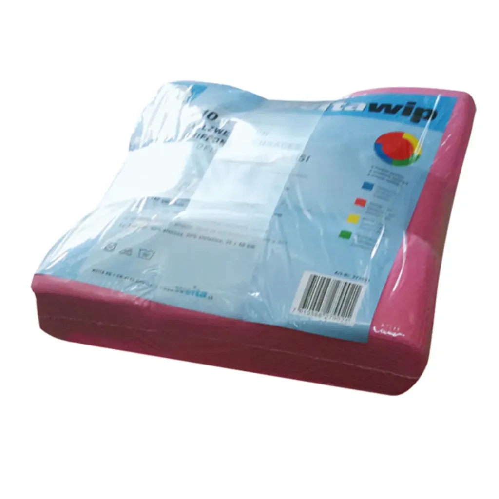 Chiffons multiusage rouge (10 pièces)