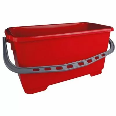 Seau F. rouge à vitre 22 l