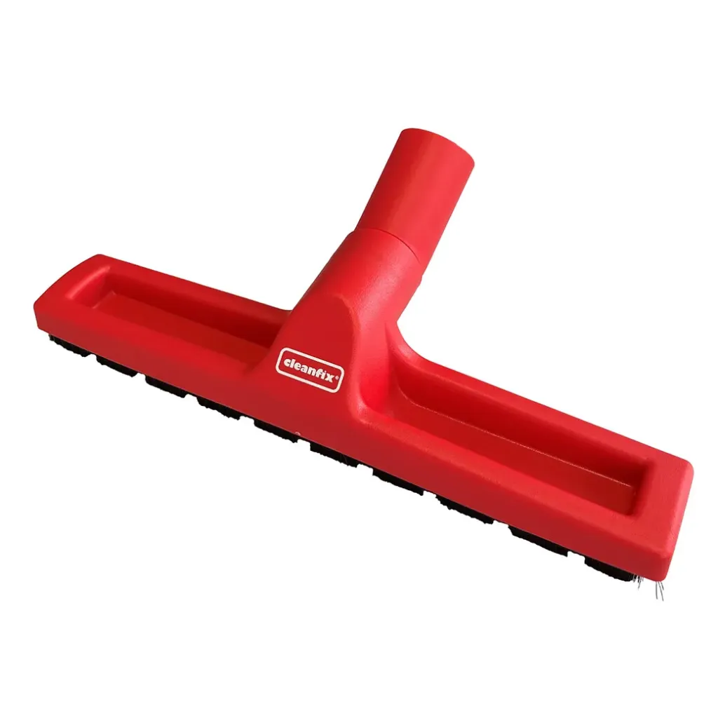 [646.210] Suceur brosse à roulettes 30cm rouge avec logo Cleanfix